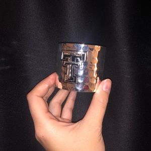 Adjustable Texas Tech Cuff Bracelet